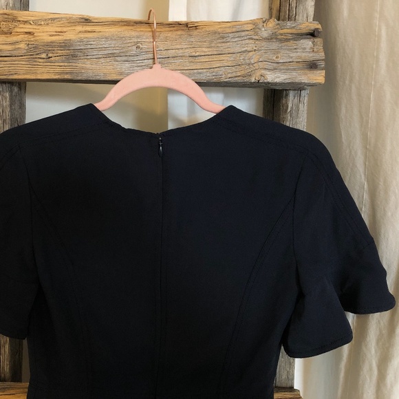 BANANA REPUBLIC Navy Flutter Sleeve Dress - Picture 7 of 10